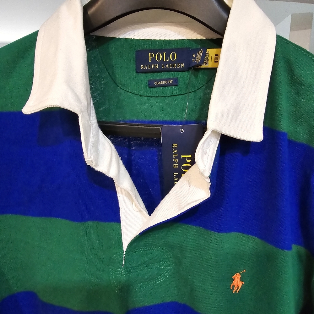 COPY - NWT long sleeve Ralph Lauren Polo Rugby Shirt Classic Fit Size XL